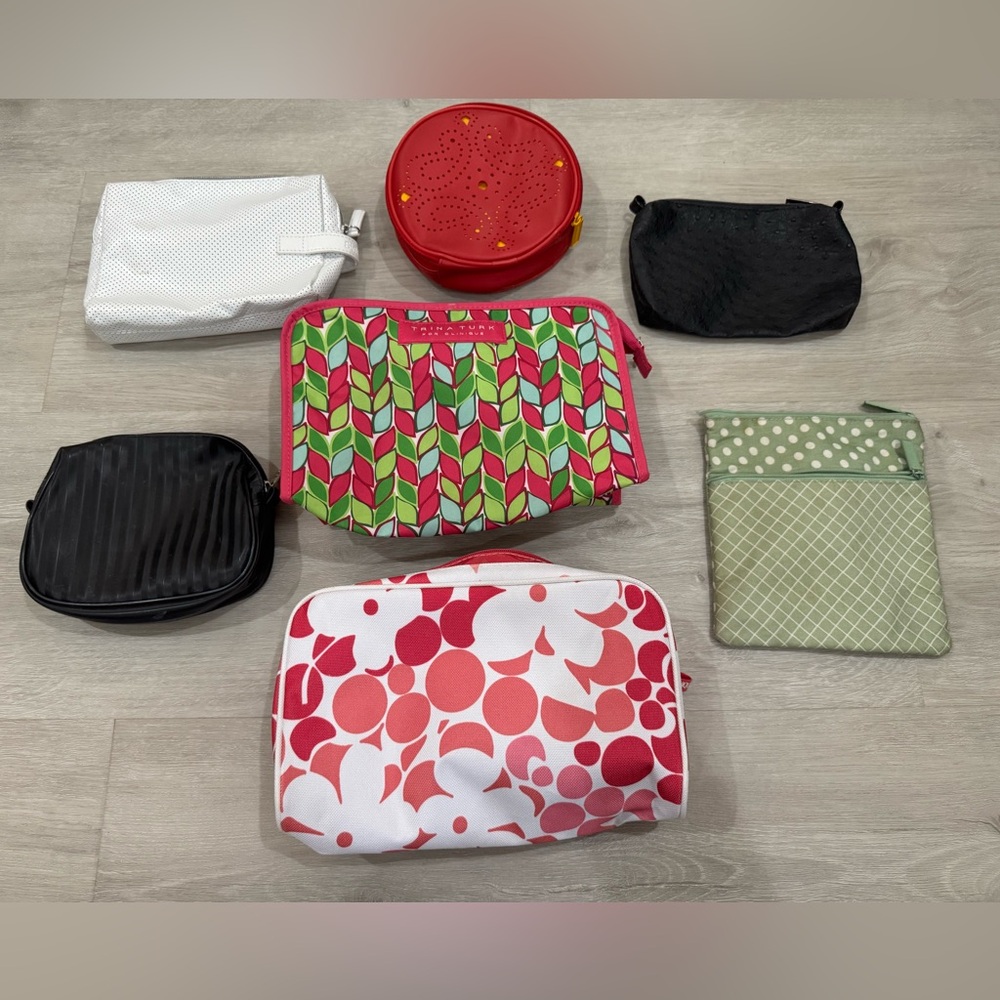 7 Piece Cosmetic Bags Set - LANCÔME, CLINIQUE + MORE